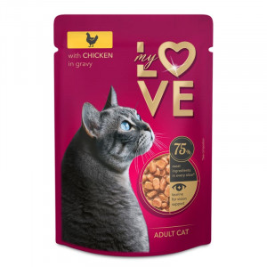 MJAU MY LOVE konservi kaķiem Vista mērcē 85g